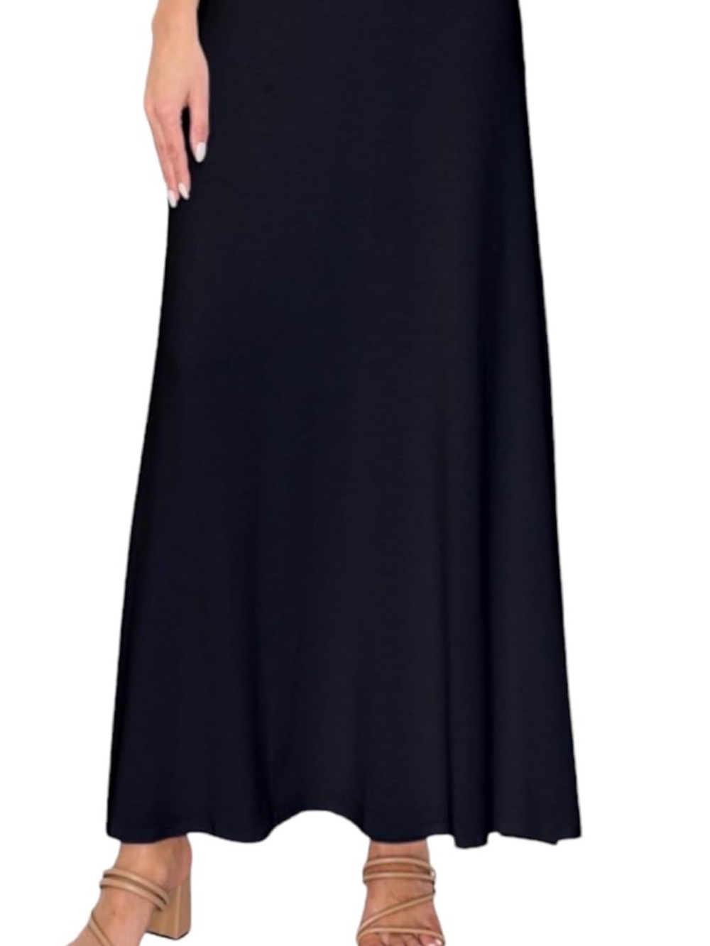 Essential Black Maxi Skirt - Timeless Flowing Silhouette